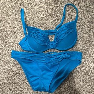 BECCA Vibrant Blue Bikini Set